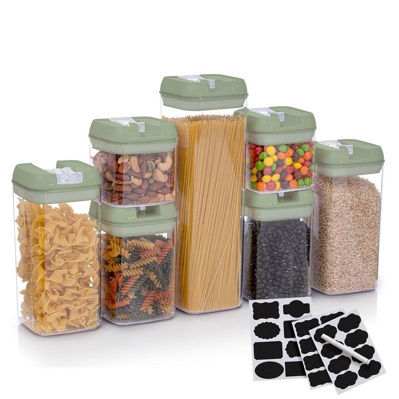 Olive BPA-Free Plastic Airtight Food Storage Containers Set