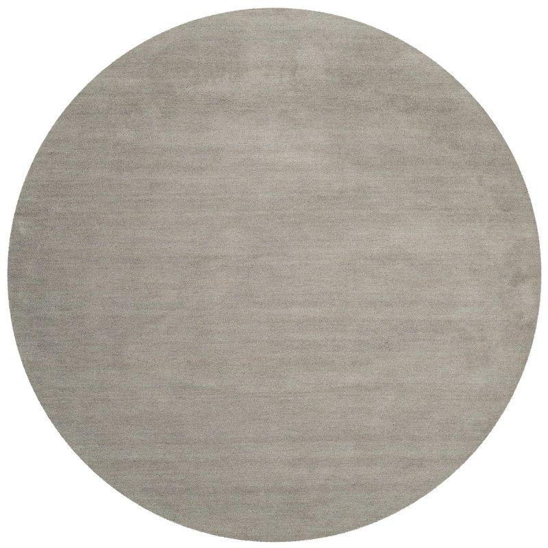 Himalaya HIM610 Handmade Area Rug - 6' Round - Grey - Safavieh