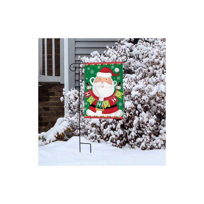 Briarwood Lane Santa Ho Ho Ho Christmas Garden Flag Holiday 12.5"