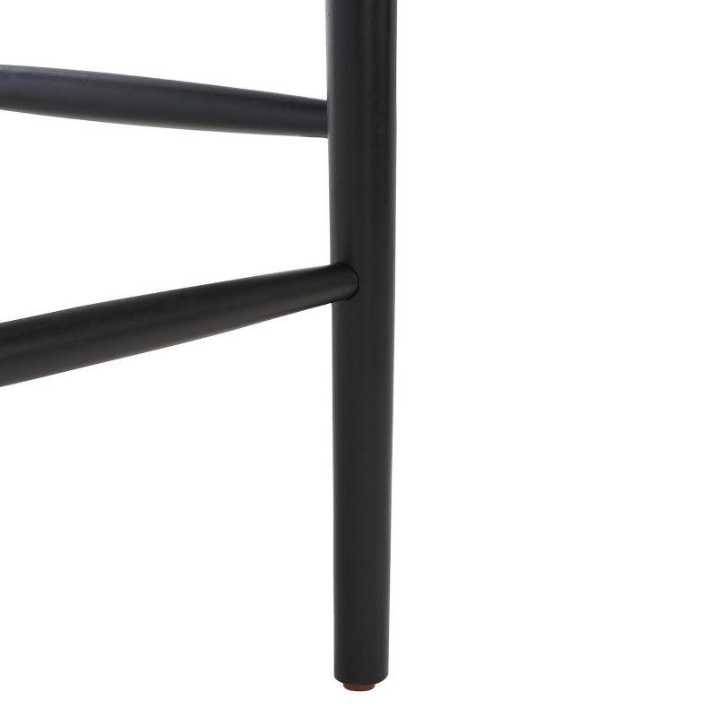 Lionel Retro Counter Stool - Black/Creme - Safavieh