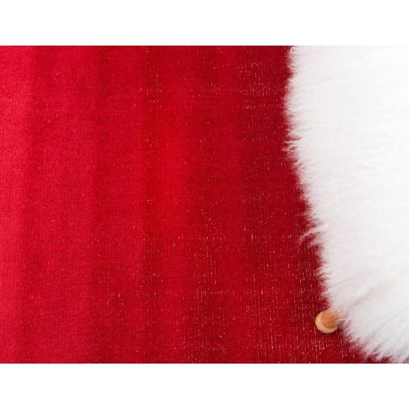 Unique Loom Williamsburg Collection Area Rug - Solid (4' 1" x 6' 1" Rectangle Burgundy)