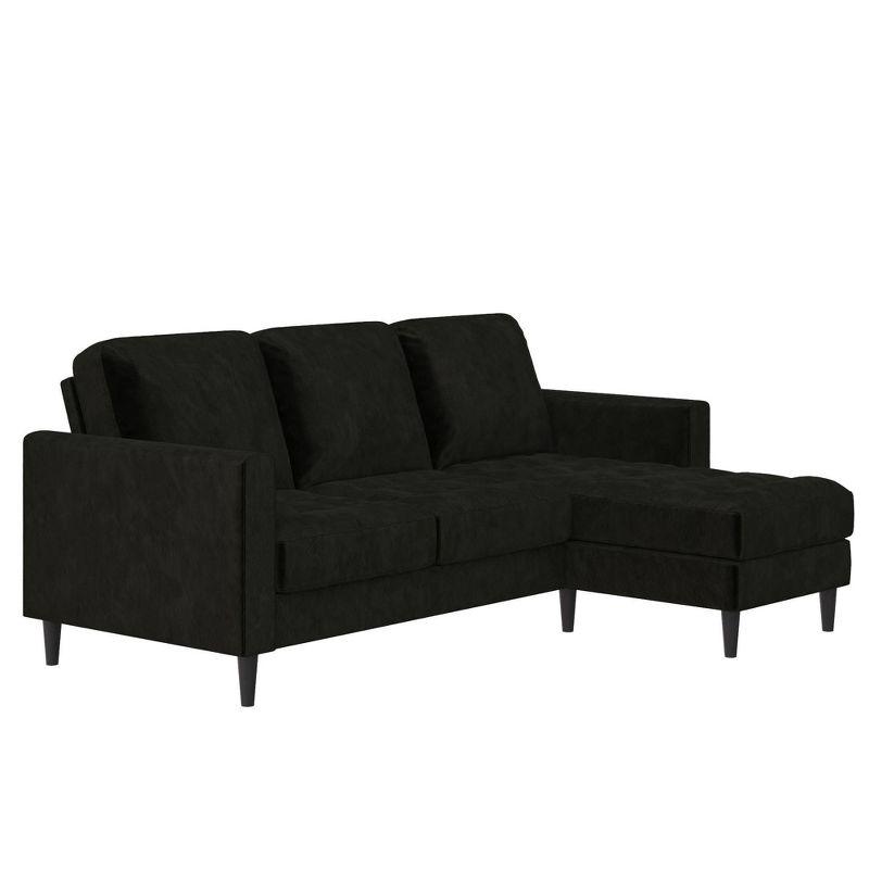 Strummer 81.63" Wide Velvet Reversible Sofa & Chaise