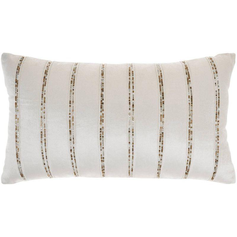 AZ217-012021 Sequined Cotton Blend;Viscose Throw Pillow