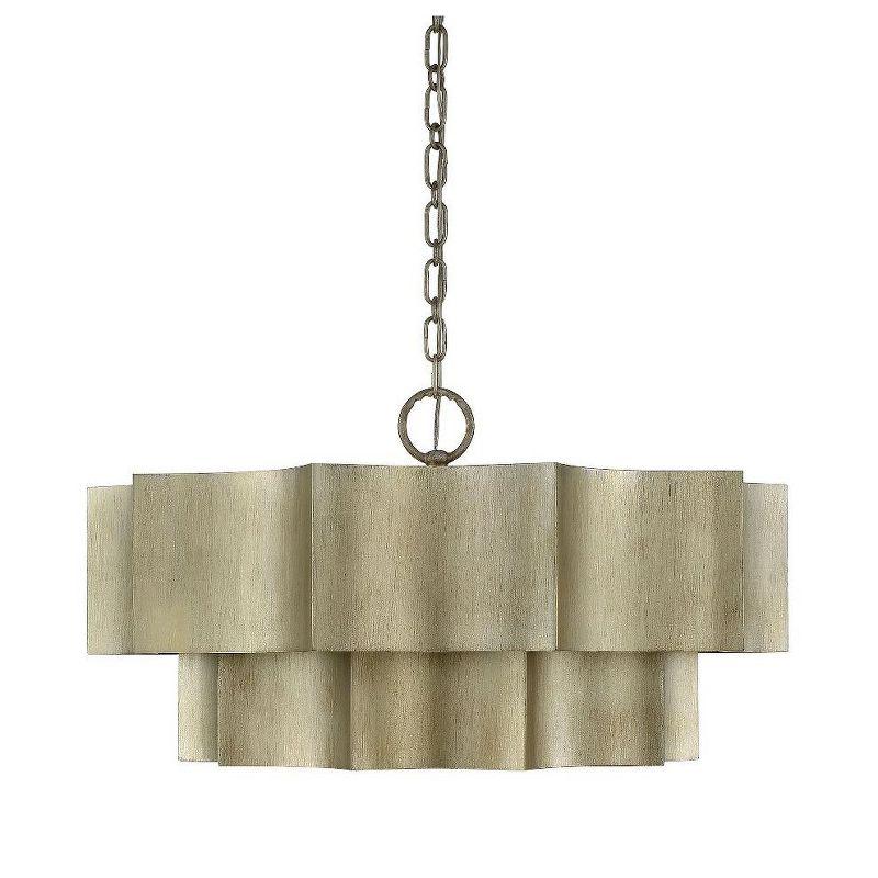 Carney 6 Light Metal Dimmable Tiered Chandelier