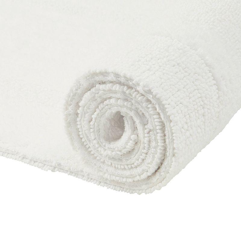 24"x40" Lux Collection Bath Rug Ivory - Better Trends: Cotton, Tufted, Machine Washable, No Backing