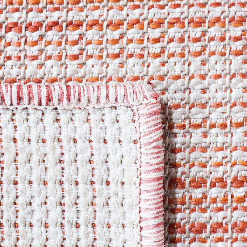 Hampton HTN231 Power Loomed Indoor/Outdoor Area Rug - Terracotta - 4'x6' - Safavieh.