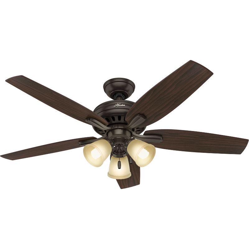 52" Newsome 5 - Blade Standard Ceiling Fan with Pull Chain and Light Kit Included