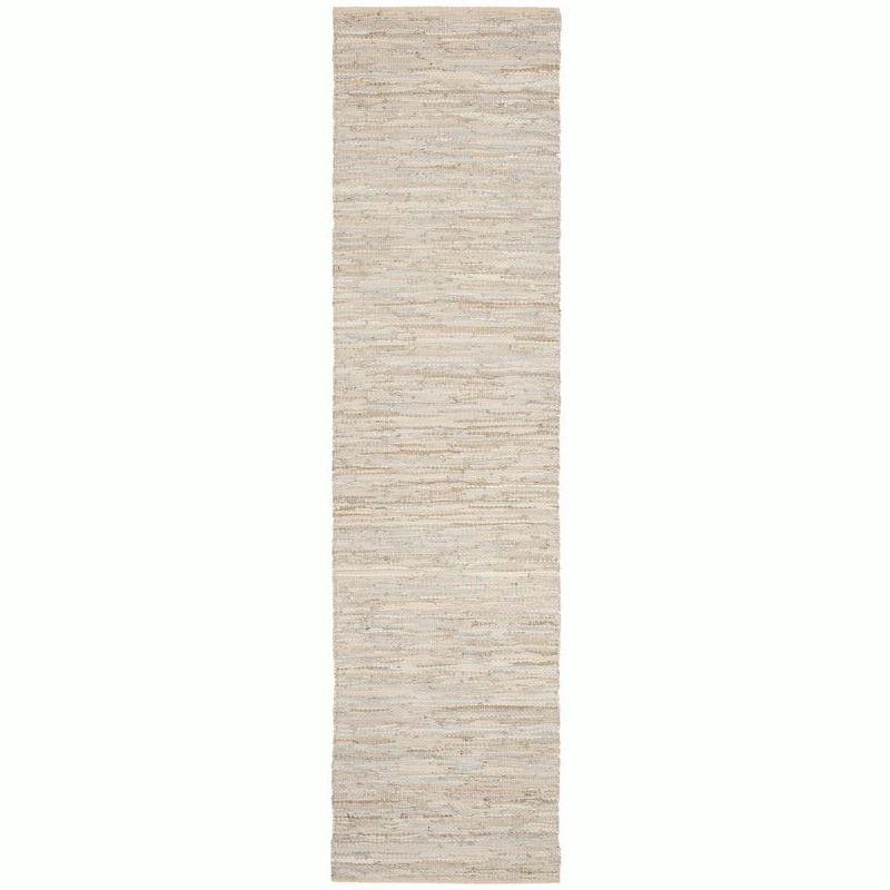 Vintage Leather VTL105 Hand Woven Indoor Runner Rug - Beige - 2'3"x9' - Safavieh.