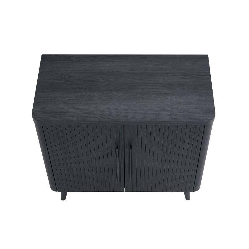 Manhattan Comfort Jodie Mid-Century Modern Accent Cabinet with 2 Shelves