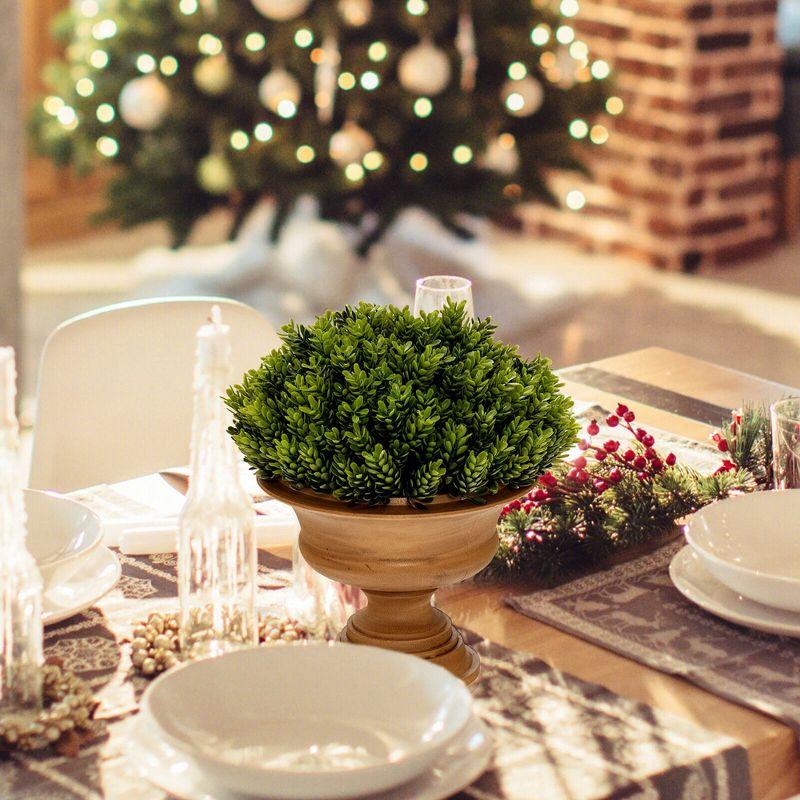 Costway 4-Pack Artificial Plants Fake Mini Potted Plant Small Greenery Decor for Indoor