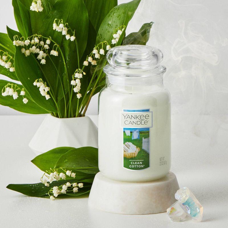 22oz Clean Cotton Original Large Jar Candle