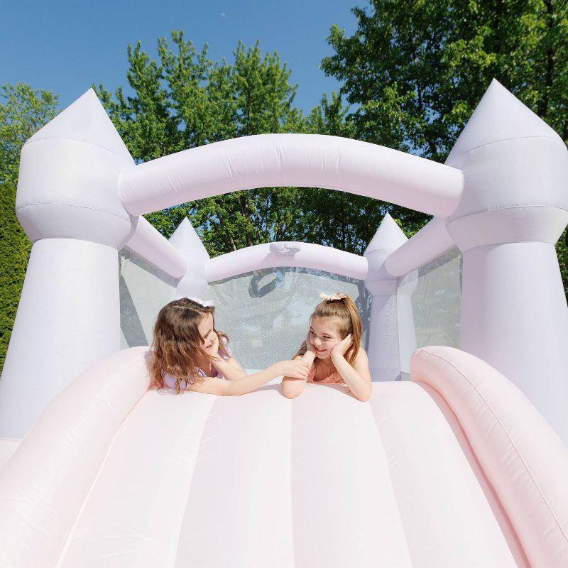 Bounceland Castle Inflatable Bounce House - Cotton Candy Pink