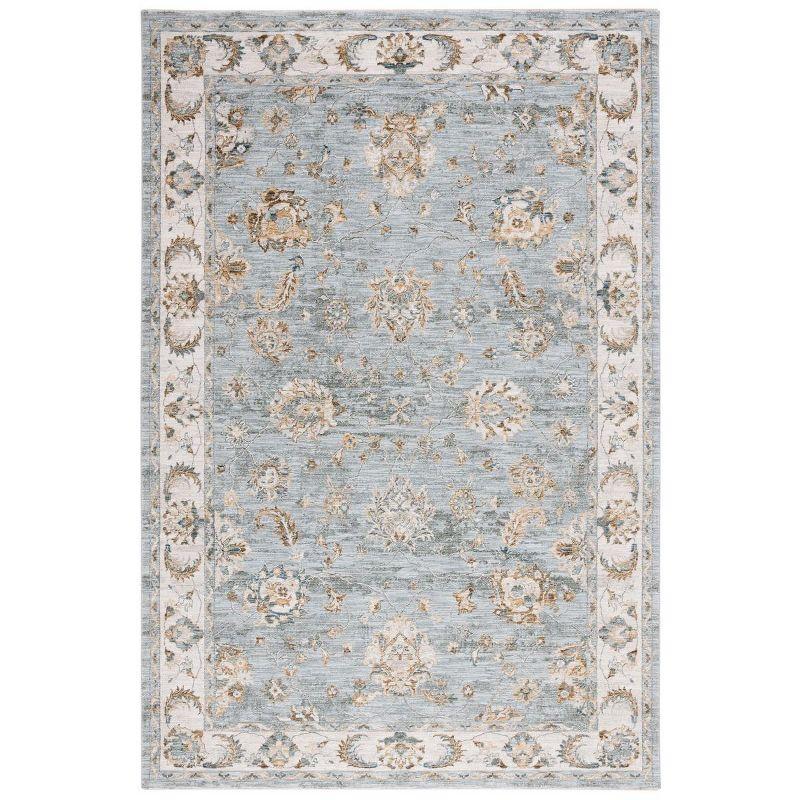 Hamilton HLT106 Power Loomed Area Rug - Blue/Gold - 8'x10' - Safavieh.