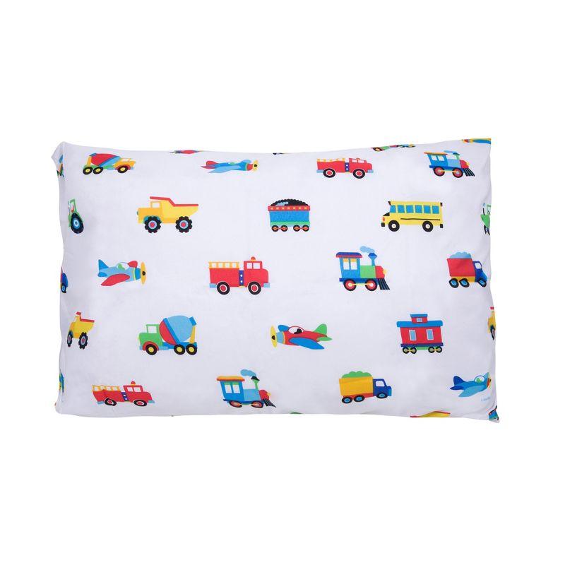 Wildkin Trains, Planes & Trucks Microfiber Pillowcase - Standard