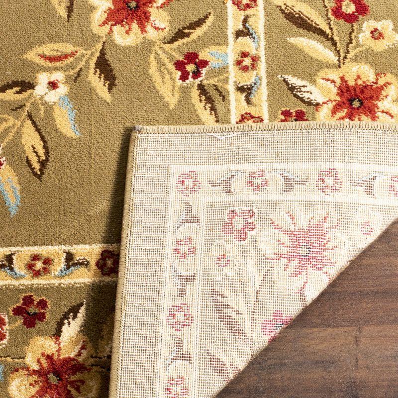 Lyndhurst LNH557 Power Loomed Runner Rug - Green/Green - 2'3"x12' - Safavieh