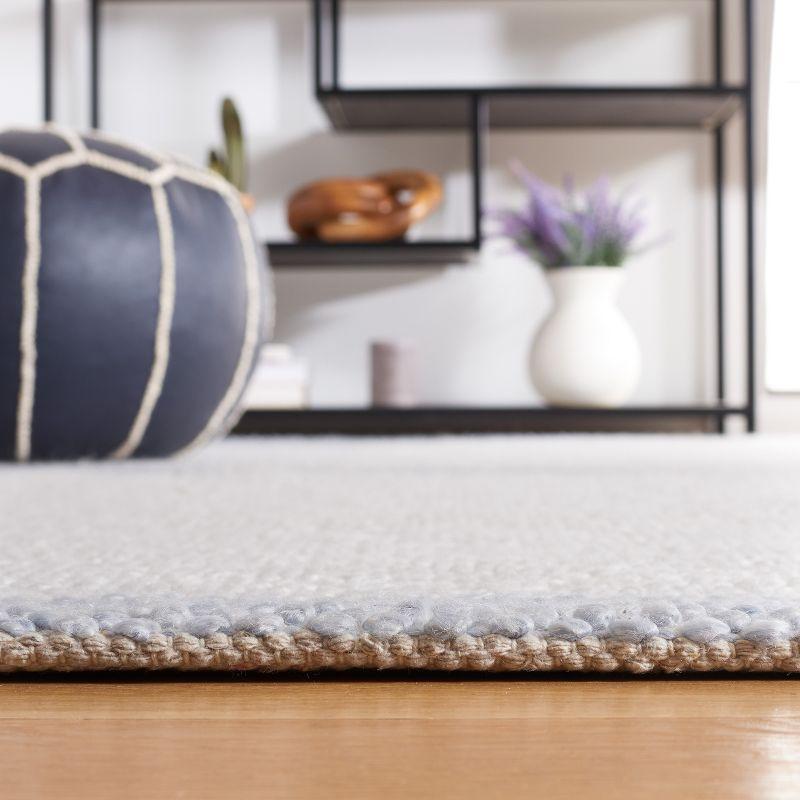 Natura NAT324 Flat Weave Indoor Area Rug - Ivory/Light Blue - 5'x8' - Safavieh