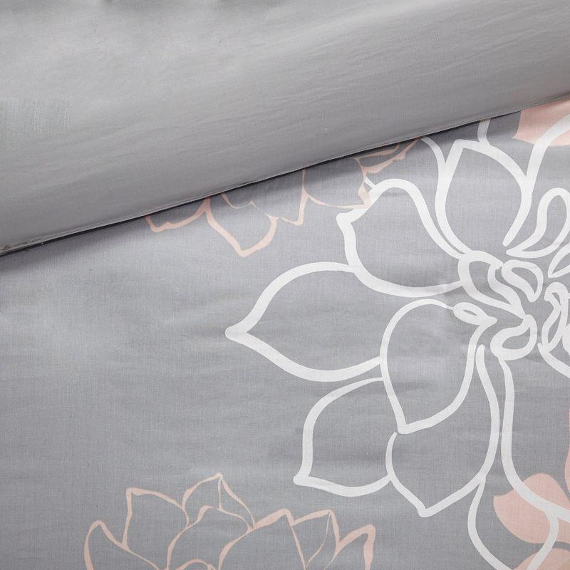 Lola Cotton Sateen Floral Duvet Cover Set