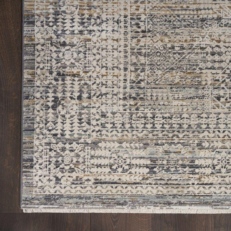 Nourison Nyle Boho Vintage Indoor Rug Ivory Slate 12' x 15'9"