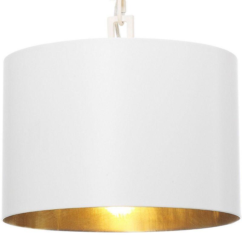 Crystorama Lighting Alston 1 - Light Chandelier in  Matte White/Antique Gold