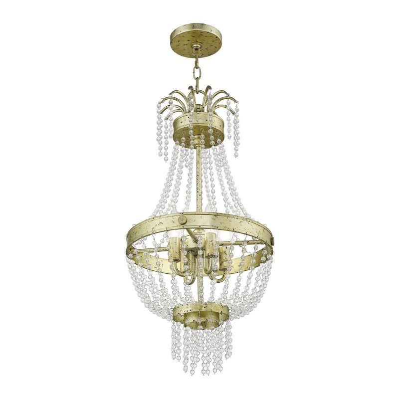 Livex Lighting Valentina 4 - Light Chandelier in  Winter Gold