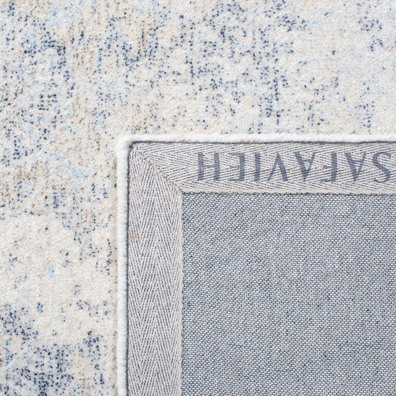 Restoration Vintage RVT111 Hand Tufted Indoor Area Rug - 5'x8' - Blue/Ivory - Safavieh