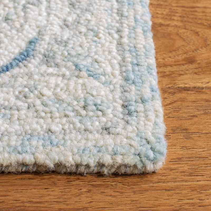 Micro-Loop MLP506 Hand Tufted Indoor Accent Rug - Light Blue/Ivory - 2'6"x4' - Safavieh