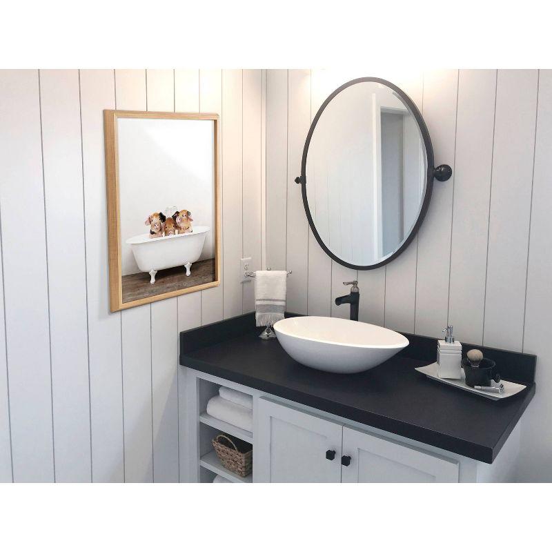 Red Barrel Studio® " Three Little Pigs In Vintage Bathtub " by Amy Peterson