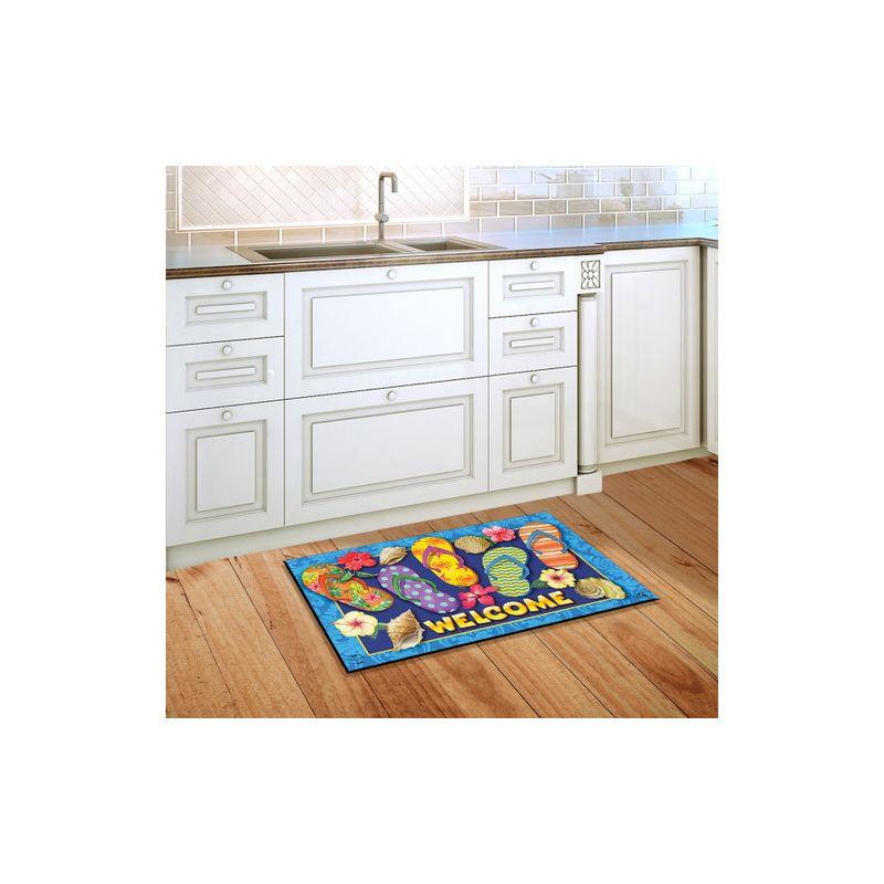 Briarwood Lane Doormat 30x18 Indoor Outdoor Paradise Flip Flops Summer For Summer Doormat
