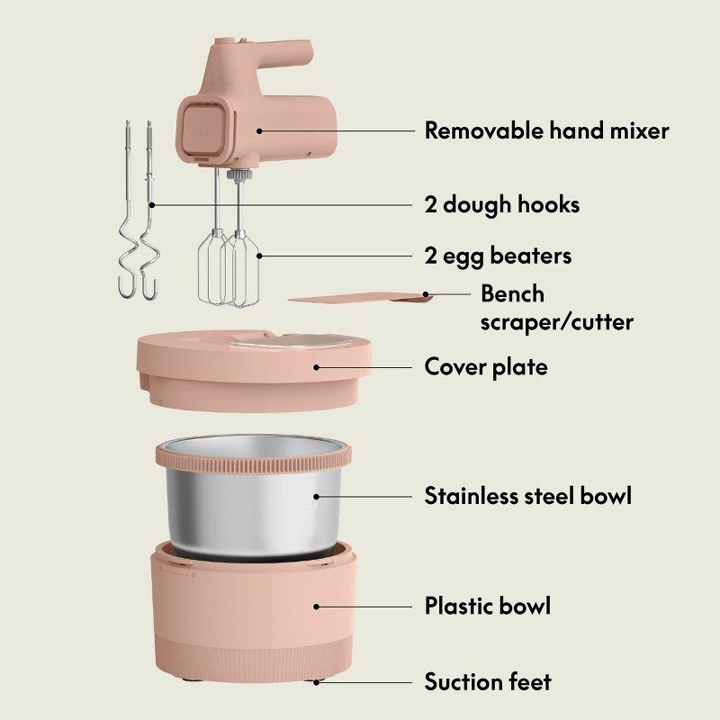 bella 3.5qt Hand and Stand Mixer Blossom