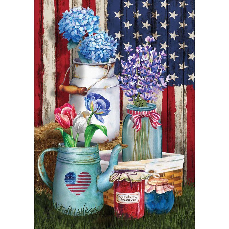 Briarwood Lane Summer Garden Flag 12x18 For Outdoor American Picnic Rustic For Summer Garden Flag Flags For Outside