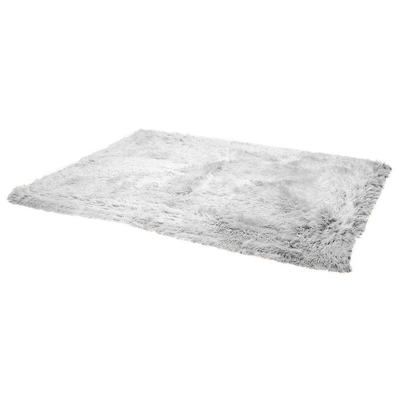FurHaven Long Fur & Velvet Waterproof Blanket - Mist Gray, Large