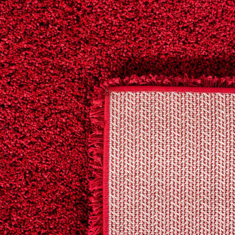 Milan Shag SG180 Power Loomed Indoor Accent Rug - Red - 4'x6' - Safavieh