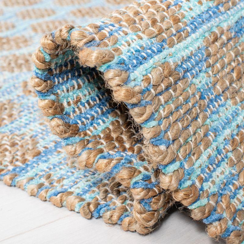 Cape Cod CAP820 Woven Indoor Runner Rug - Blue/Natural - 2'3"x8' - Safavieh