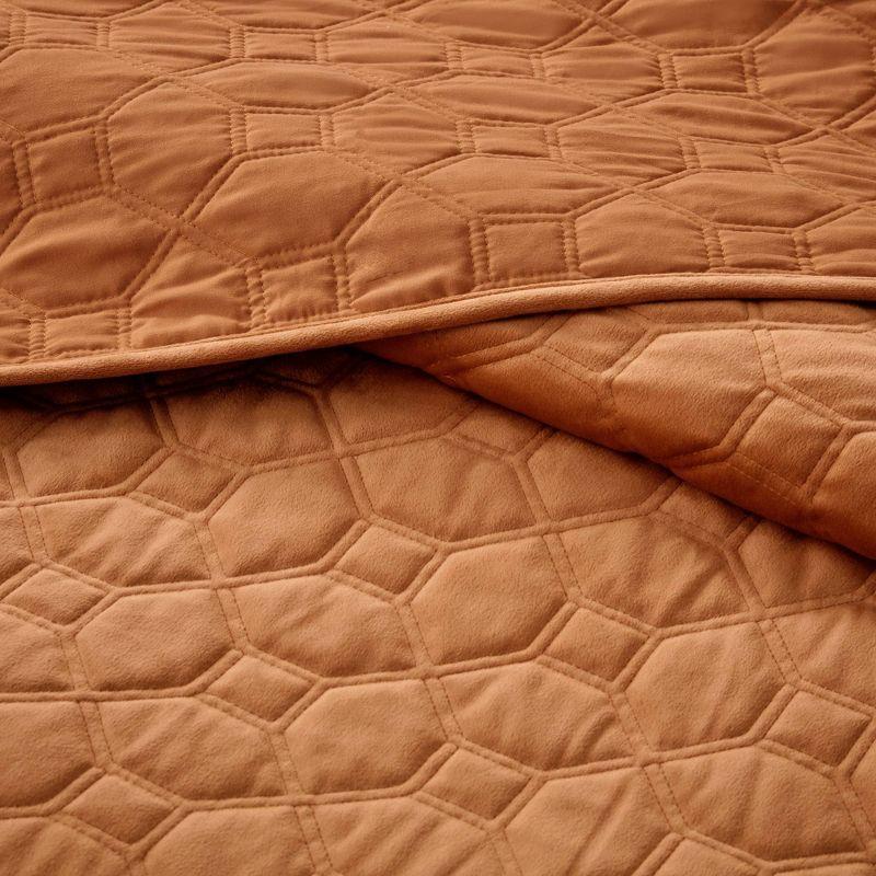 Madison Park Harper 3 Piece Velvet Quilt Set