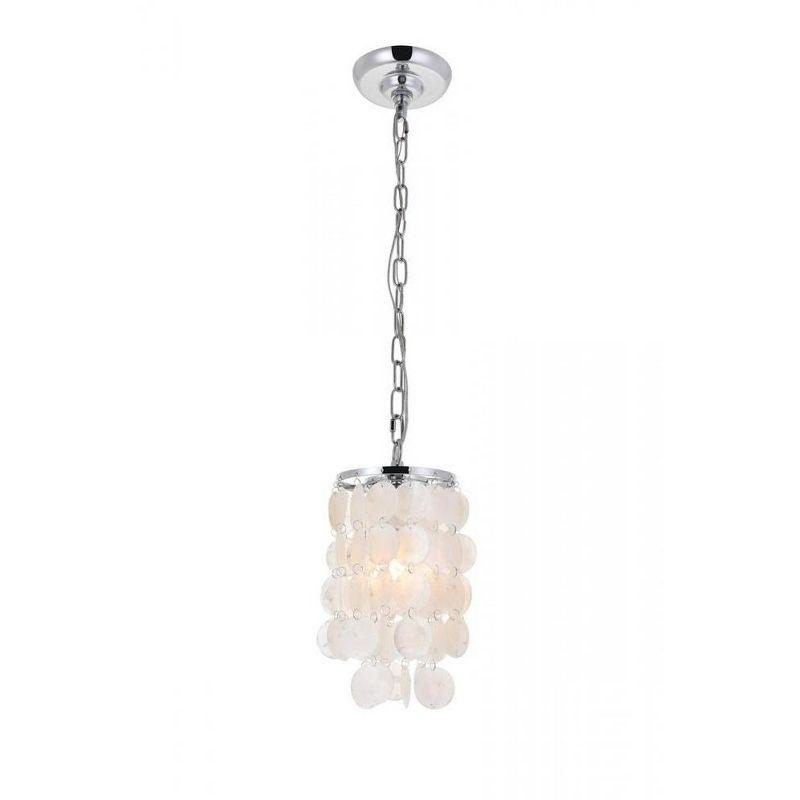 Elegant Lighting Selene 1 light Chrome Pendant