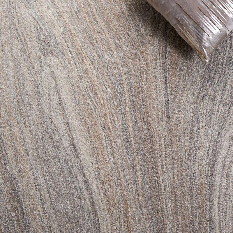 Abstract ABT901 Handmade Indoor Area Rug - Beige/Gray - 6'x6' - Safavieh