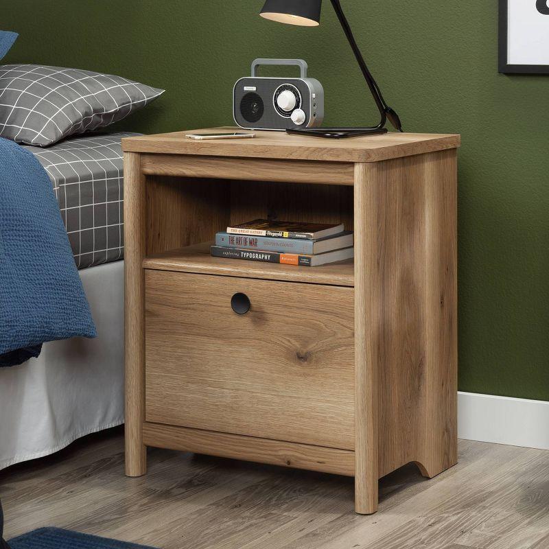 Dover Edge Modern Rustic Timber Oak Night Stand with Drawer