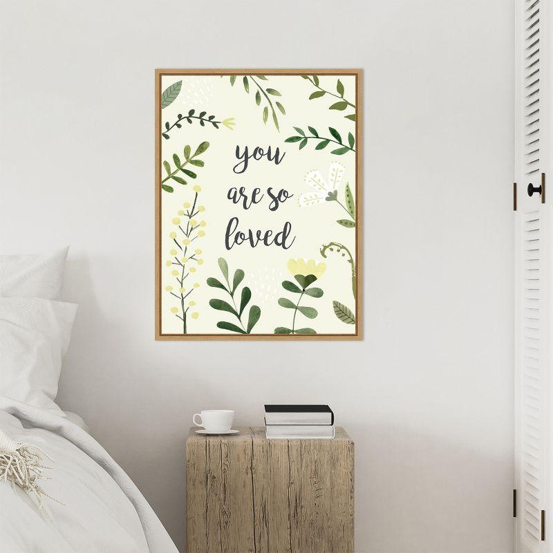 Amanti Art Nursery Sentiment I by Victoria Borges Canvas Wall Art Print Framed 23 x 30-in.