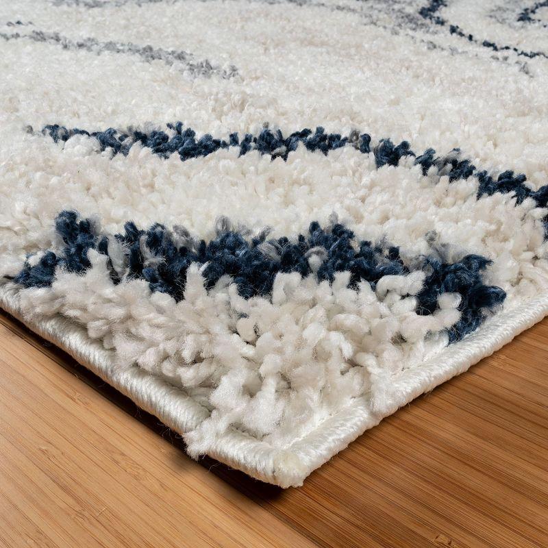 Gertmenian Anjou Modern Abstract Polypropylene Shag Area Rug