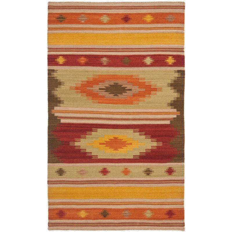 Kilim NVK176 Hand Woven Rugs - Safavieh