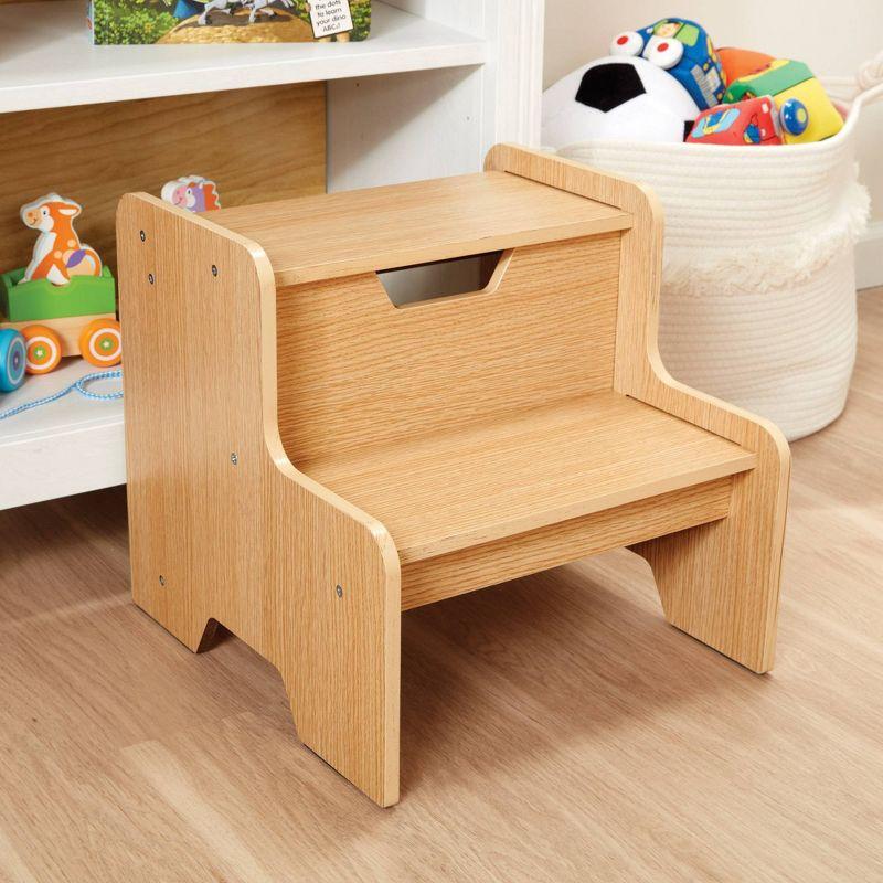 Melissa & Doug Wooden Step Stool - Natural