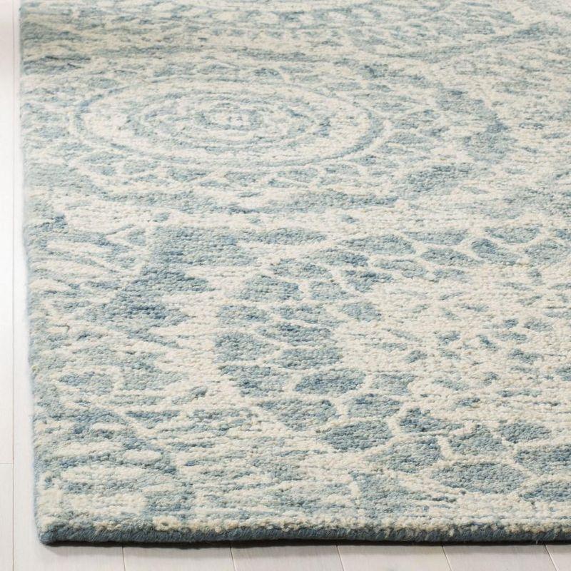Abstract ABT205 Handmade Indoor Accent Rug - Ivory/Blue - 2'x3' - Safavieh