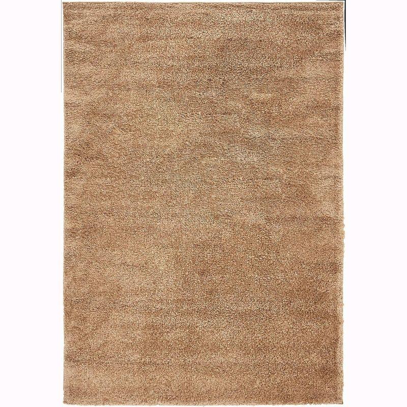 Cozy Haven Easy-Care 5' x 7' Light Brown Shag Rug