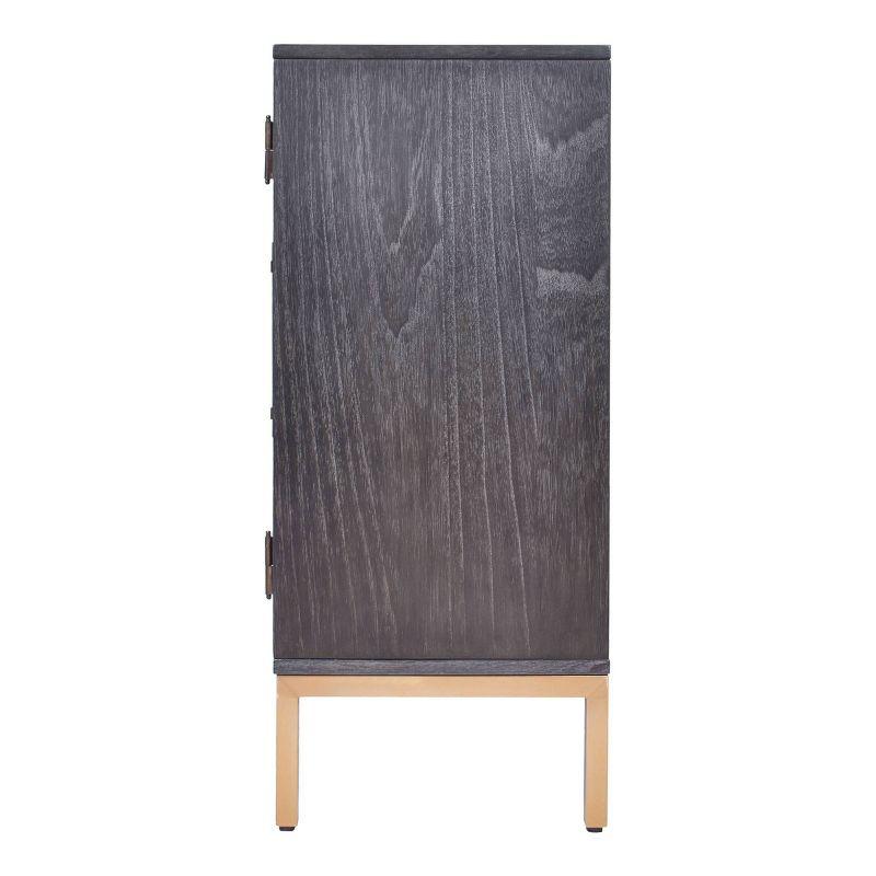 Hopper Studio Hopper Studio Sophia Solid Wood 34'' 2-Door Cabinet, Adjustable Shelf, Practical Shelving