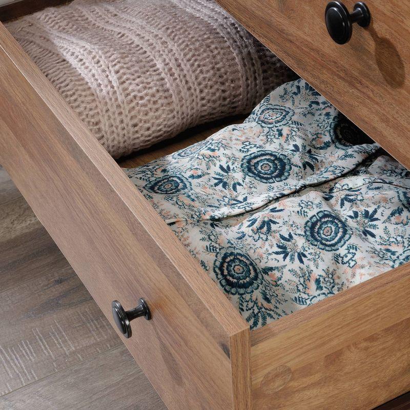 North Avenue 3 Drawer Horizontal Chest Sindoori Mango - Sauder: Modern Storage for Adult Bedroom, Metal Frame