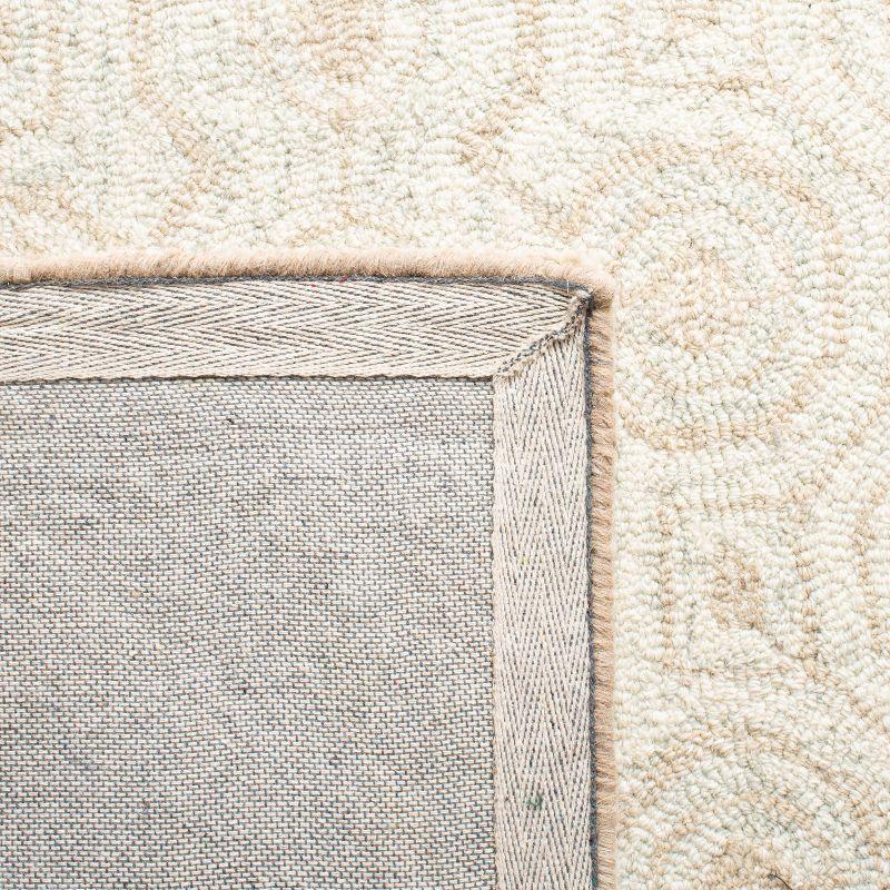 Micro-Loop MLP950 Hand Tufted Indoor Accent Rug - Ivory/Light Green - 4'x6' - Safavieh