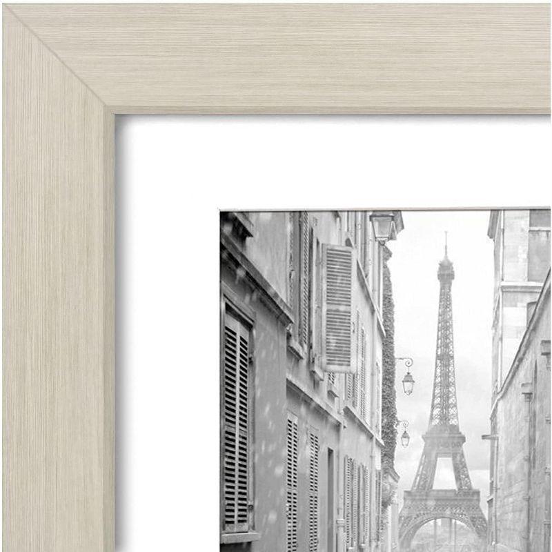 Americanflat 9x12 Picture Frame with Shatter-Resistant Glass - Use as 6x8 Frame with Mat or 9x12 Frame Without Mat - Signature Collection - Light Wood