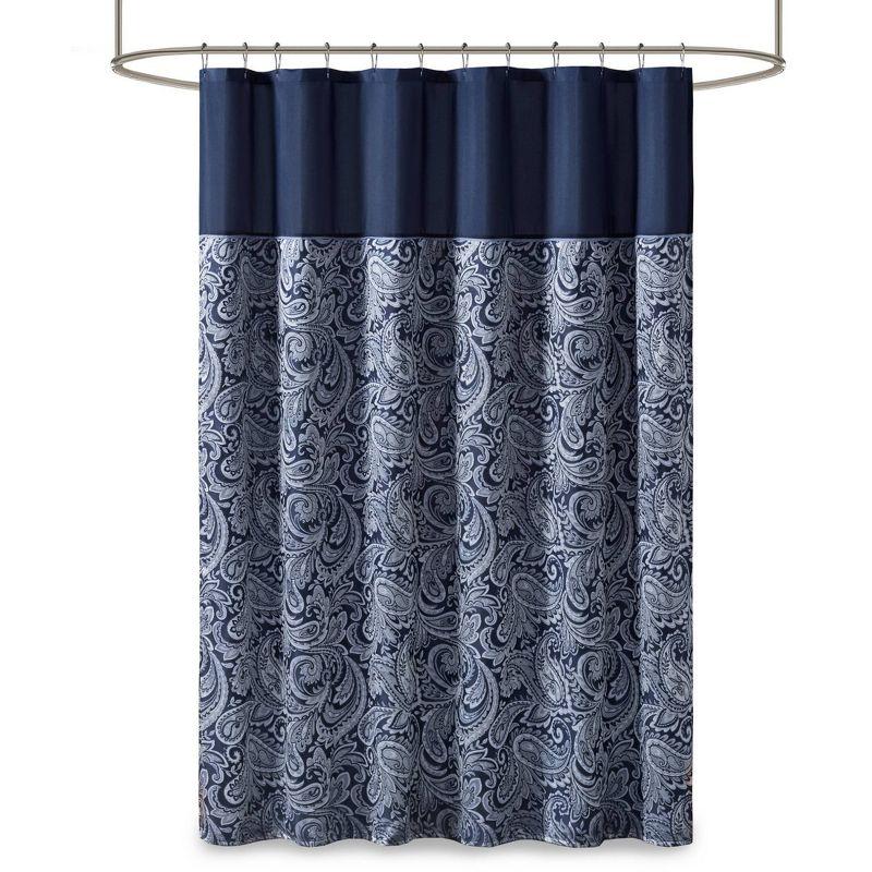 Aubrey Paisley Jacquard Shower Curtain