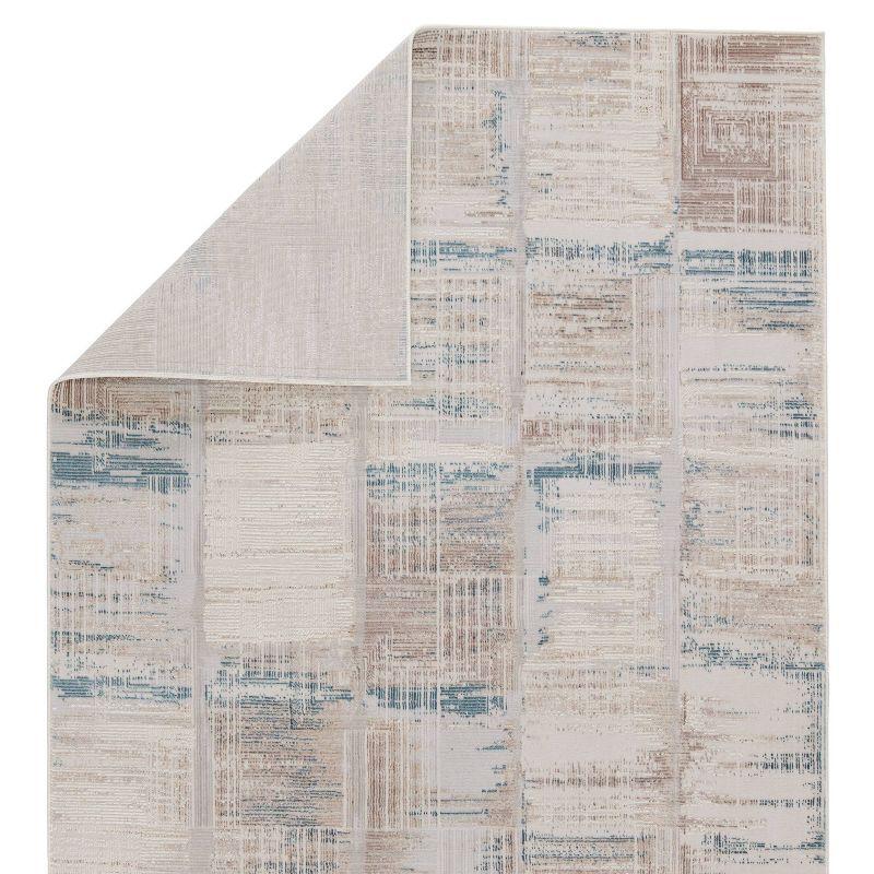 Halvard Abstract Area Rug Ivory/Blue - Jaipur Living