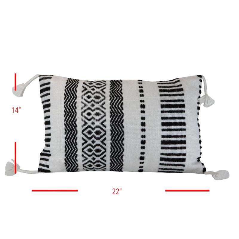 Foreside Home & Garden Tassels Indoor/Outdoor Throw Pillow